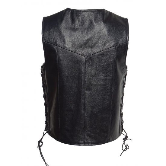 JTS Laced Sided Leather Waistcoat
